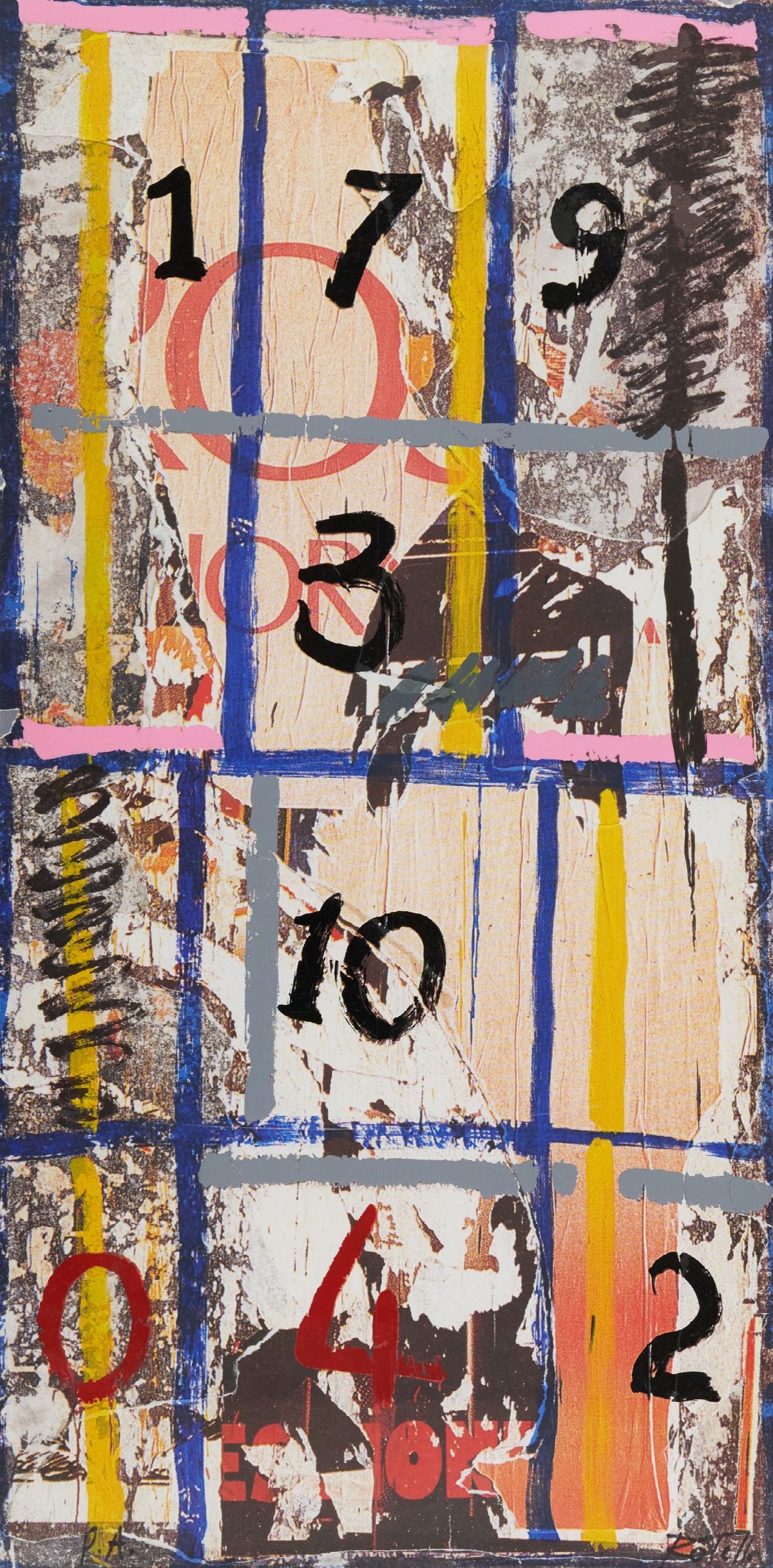 Mimmo Rotella - Senza Titolo