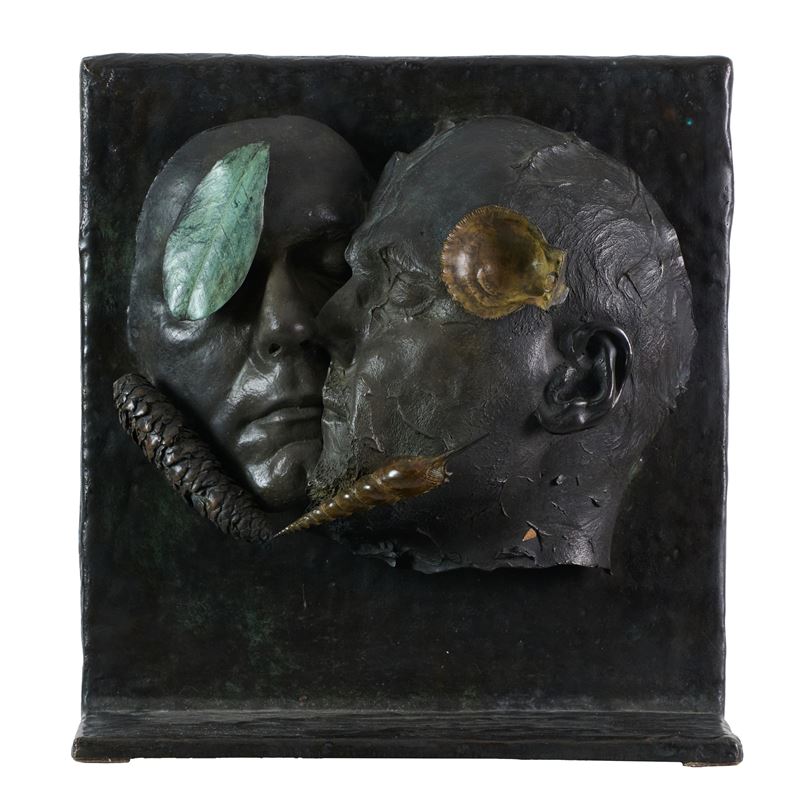Bruno Ceccobelli - Natural durante, scultura in bronzo