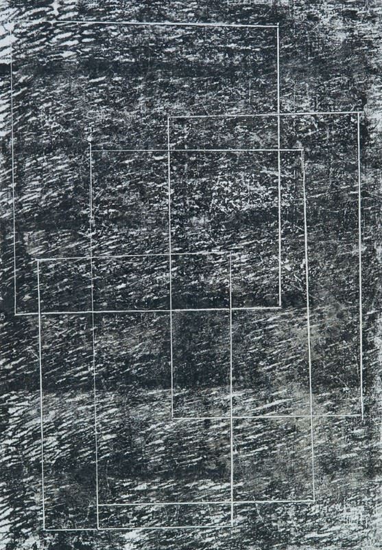 Venturino Venturi - Disegno impresso ad olio su carta (1988)