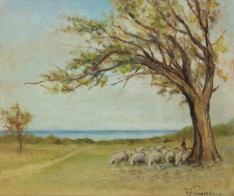 Ferruccio Pizzanelli - Gregge al Pascolo