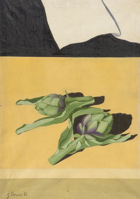 Giovanni Bruzzi : Carciofi  (1964)  - Asta Arte Moderna e Contemporanea, '800 e'900 - Fabiani Arte