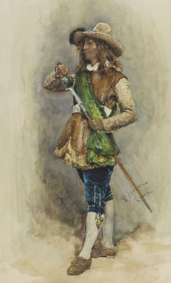 Francesco Coleman : Il cavaliere  (1886)  - Asta Arte Moderna e Contemporanea, '800 e'900 - Fabiani Arte