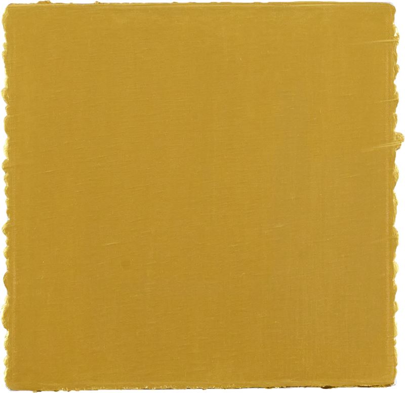 Bernard Aubertin - Carré Or, acrilico spatolato su tela (2008)