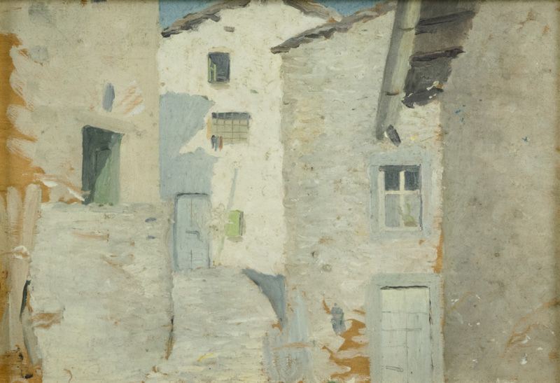 Vittorio Matteo Corcos - Strada di Paese