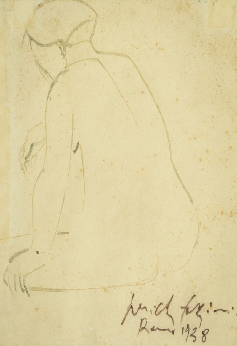 Pericle Fazzini - Nudo di Schiena