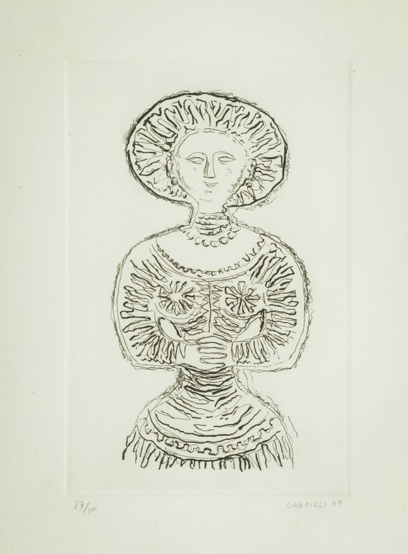 Massimo Campigli - Figura di Donna