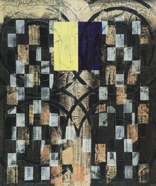 Roberto Floreani : Equinozio magico  (2010)  - Olio e collage su tela - Asta Arte Moderna e Contemporanea, '800 e'900 - Fabiani Arte