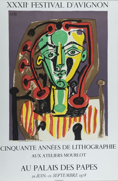 Affiche Du XXXIIâ€ˆfestival Dâ€™avignon, Au Palais Des Papes