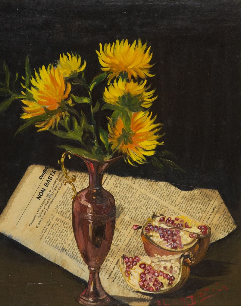 Mario D'elia - Fiori e Melograno