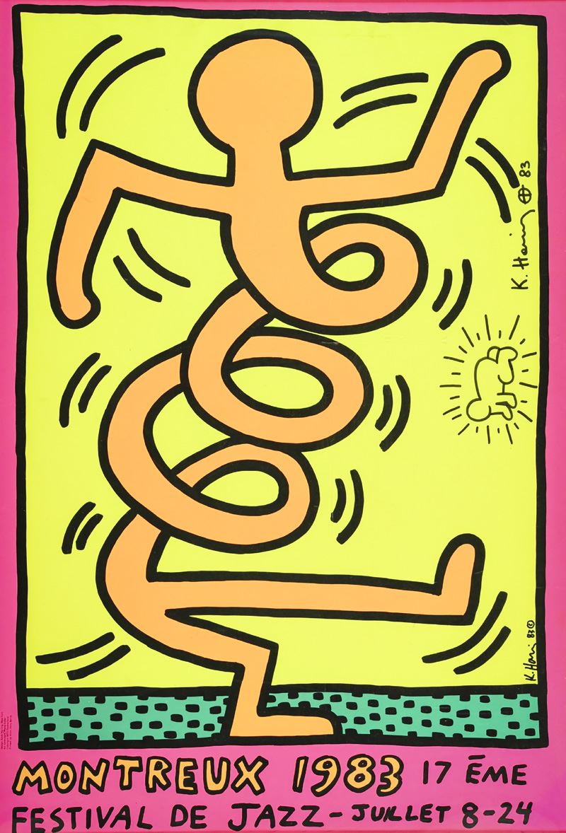 Keith Haring - Montreux 17ème Festival De Jazz Juillet