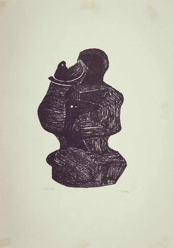 Henry Moore : Mother and Child  - Litografia su carta - Asta Asta 86 di Arte Moderna e Contemporanea - Fabiani Arte