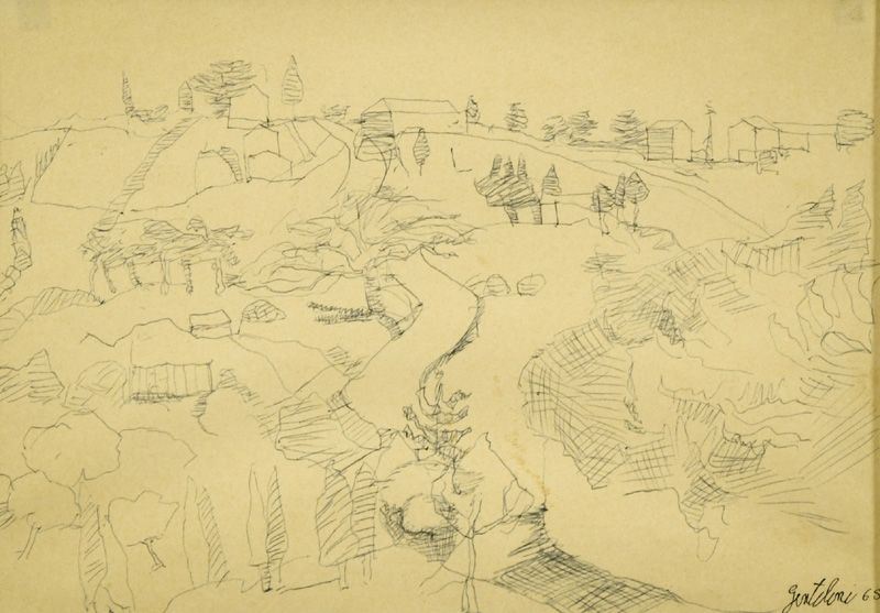Franco Gentilini - Paesaggio a Guardistallo