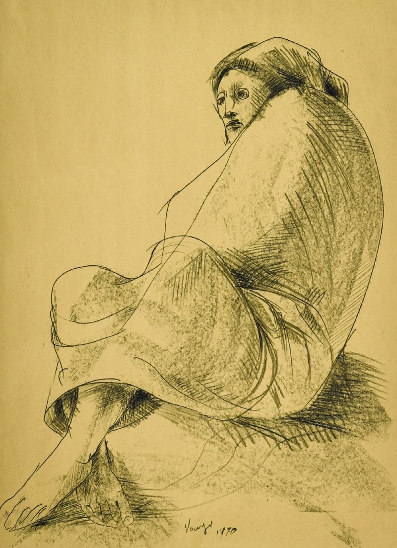 Giuliano Vangi - Figura Seduta