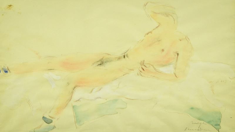 Filippo De Pisis - Nudo di Giovane