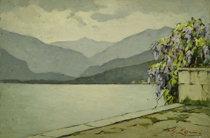 Giovanni Lomi - Glicine sul Lago Maggiore