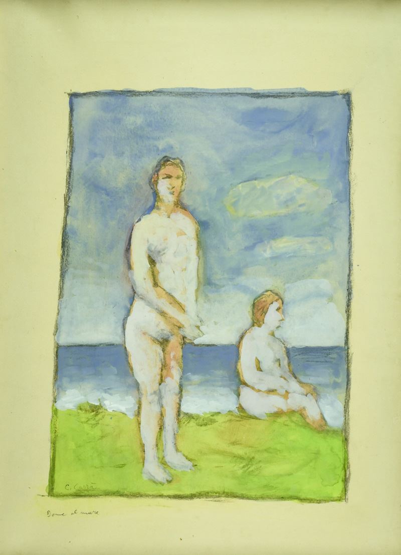 Carlo Carrà - Donne al Mare