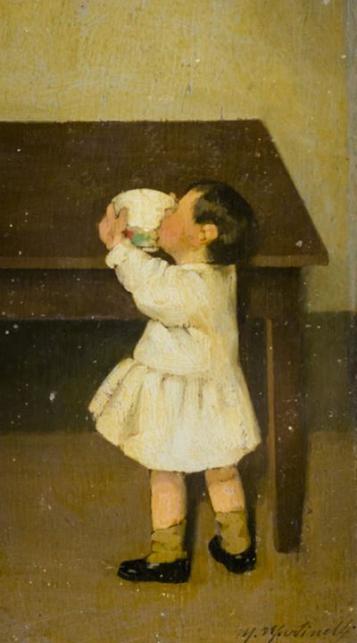Bambina con L'abito Bianco