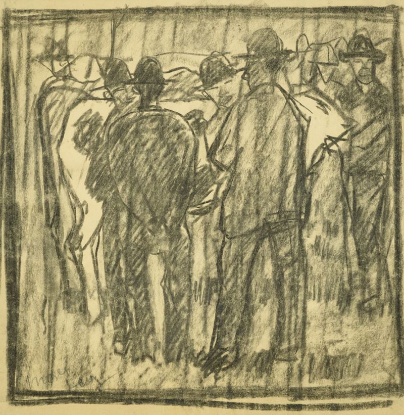 Moses Levy - Contadini e Mucca (mercato di Pontassieve)