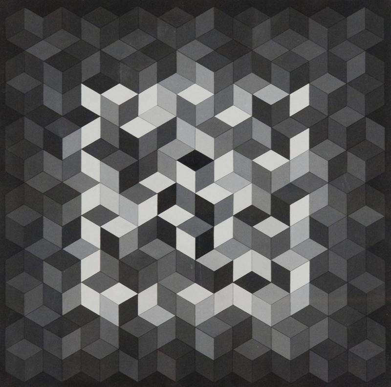 Victor Vasarely - Méh-gris