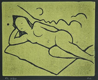 Nudo Sdraiato sulla Coperta