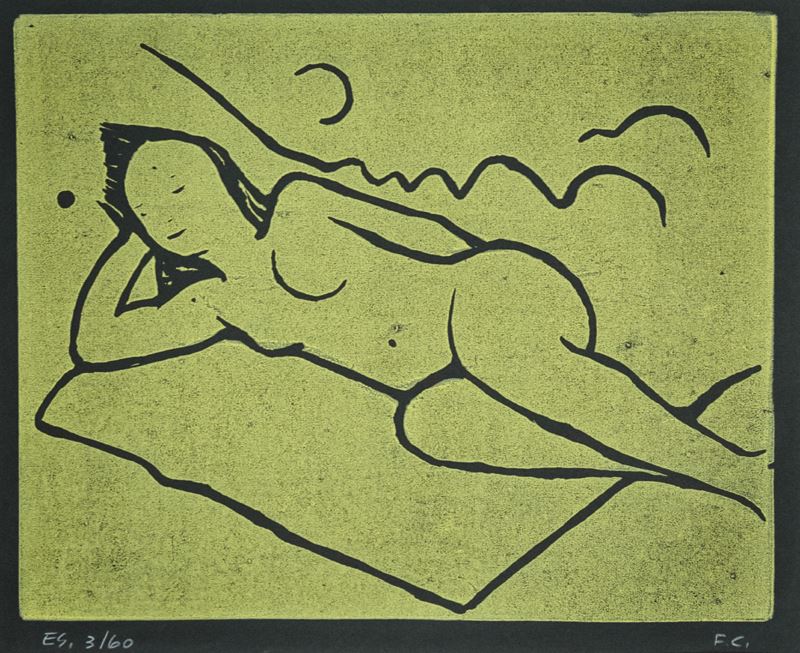 Felice Casorati - Nudo Sdraiato sulla Coperta