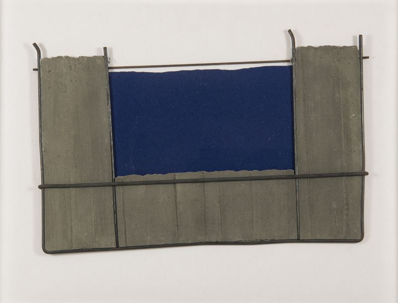 Giuseppe Uncini - Rilievo con Blu N° 99b