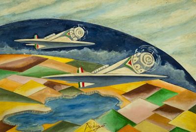 Aerei Tricolore Futurista