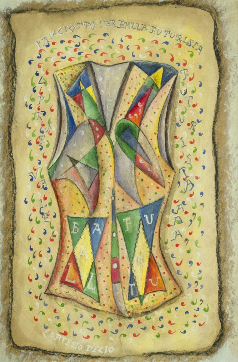 Cartesio Decio - Panciotto per Balla Futurista