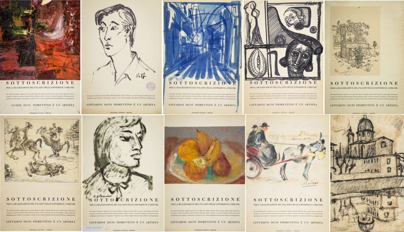 Fallani Mario, Anonimo Siglato V.g., Pirzio, Scheibel Alessandro, Borgatti Cesare, Catarzi Bruno,...