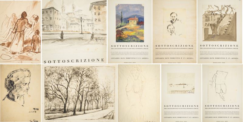 Carena Felice, Fanfani Ugo, Zanesi Lia, Toschi Ermanno, Tuniz Igino, Fossi L., Dovati Almina Fusi...