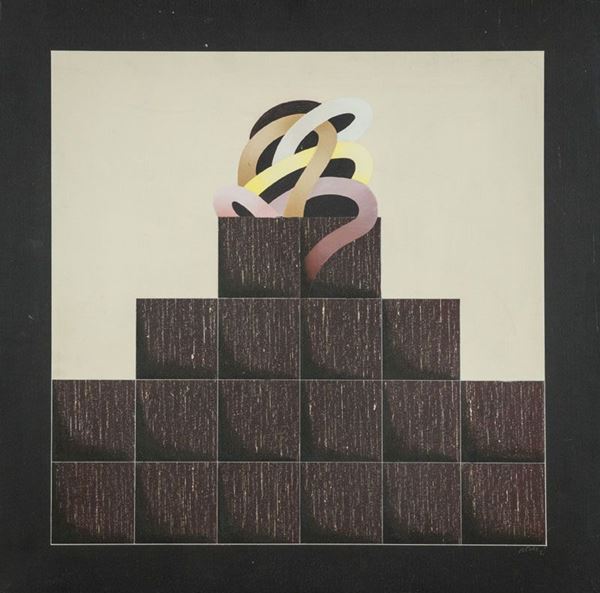 Gottardo Ortelli : Monumento rebus  (1971)  - Asta Arte Moderna e Contemporanea - Fabiani Arte