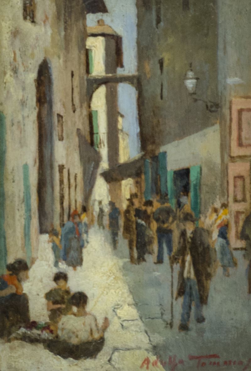Adolfo Tommasi - Scorcio di Paese
