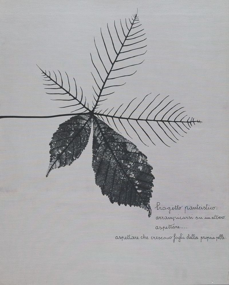 Progetto panteistico - foglia (particolare)