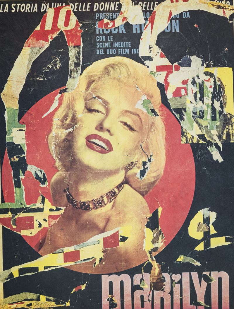Mimmo Rotella - Marilyn