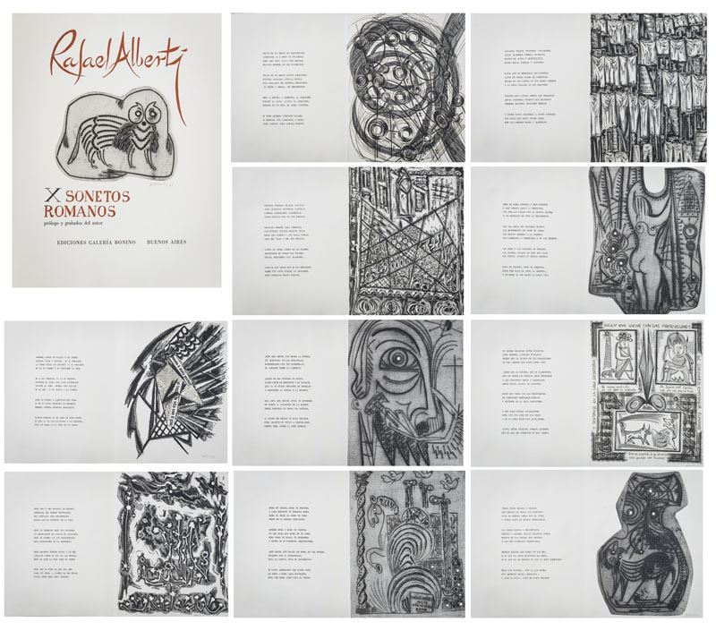 Raphael Alberti - X Sonetos Romanos - Prologo Y Grabados del Autor