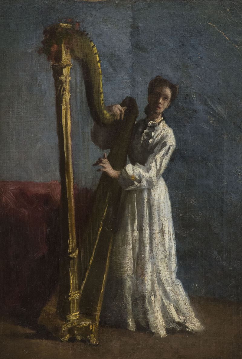 Celentano Bernardo (attribuito) - Suonatrice di Arpa