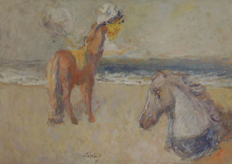 Giuseppe Manfredi - Cavalli sulla Spiaggia