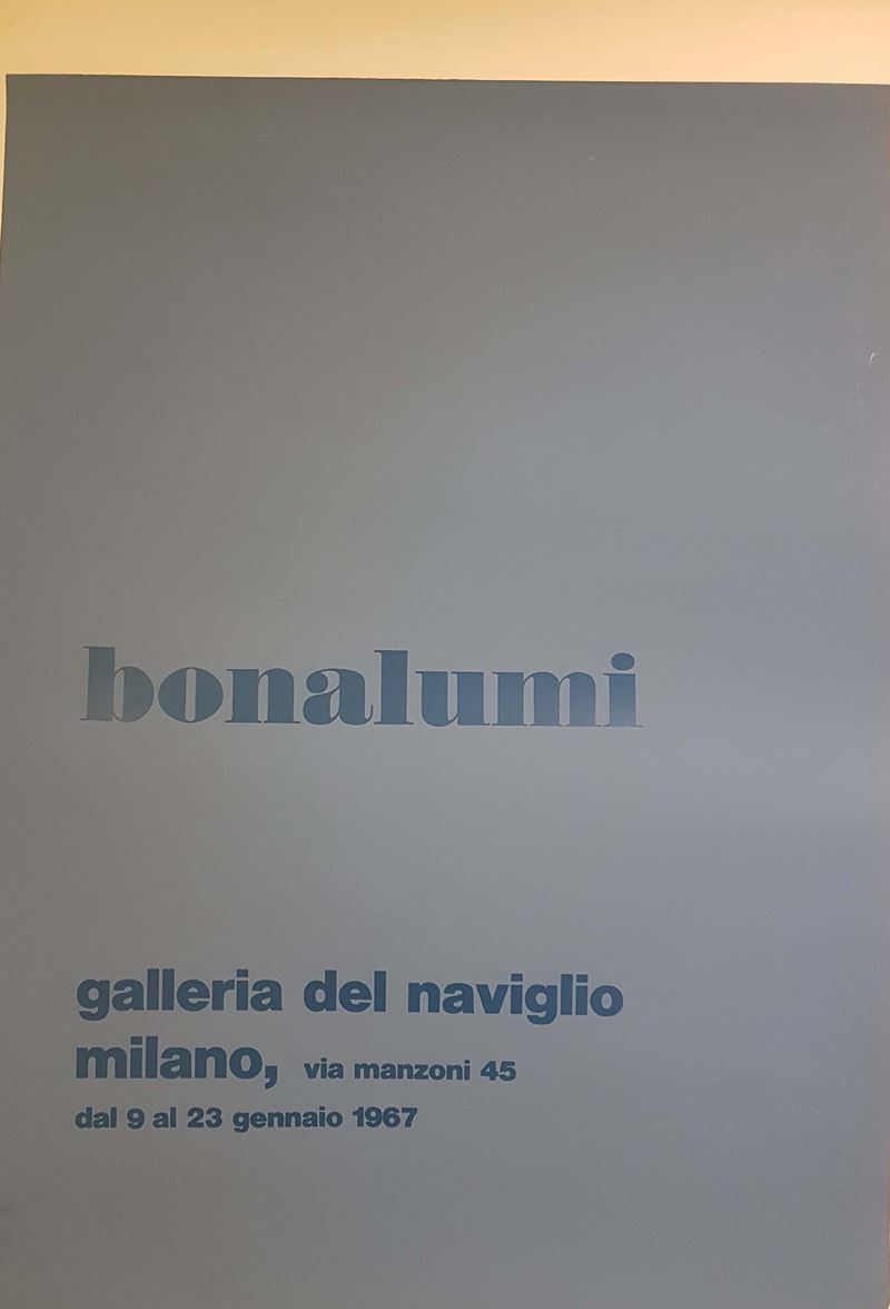 Bonalumi, Galleria del Naviglio, Milano, dal 9 al 23 Gennaio 1967 - 