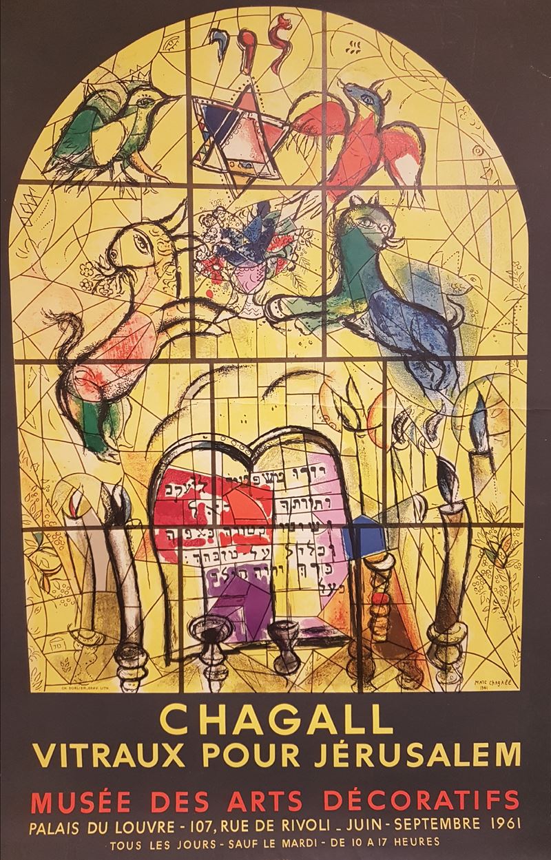 Chagall Vitaux Por Jèrusalem, Musée Des Arts Décoratifs, Palais Du Louvre, Paris, Giugno Settembr...