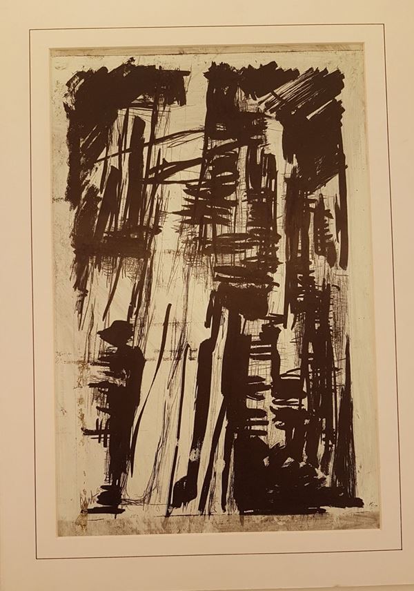 Mario Nuti : Senza titolo  (1965)  - Tecnica mista su cartoncino - Asta Arte Moderna e Contemporanea, '800 - '900 e Grafica Internazionale - Fabiani Arte