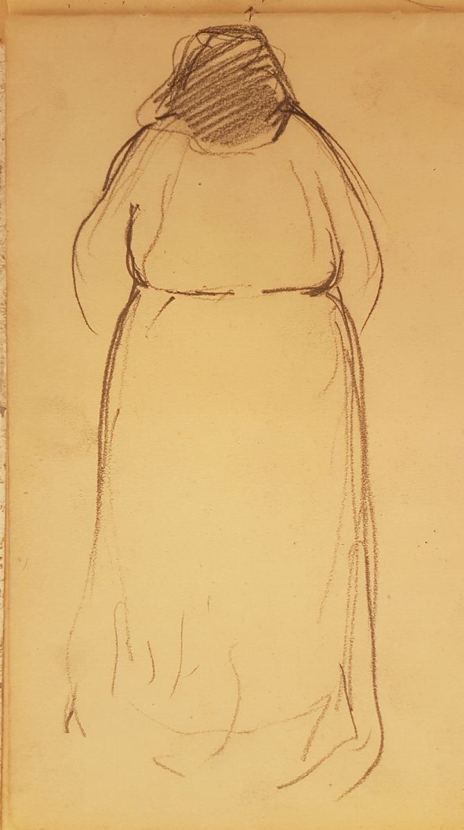 Lorenzo Viani - Figura Femminile di Spalle