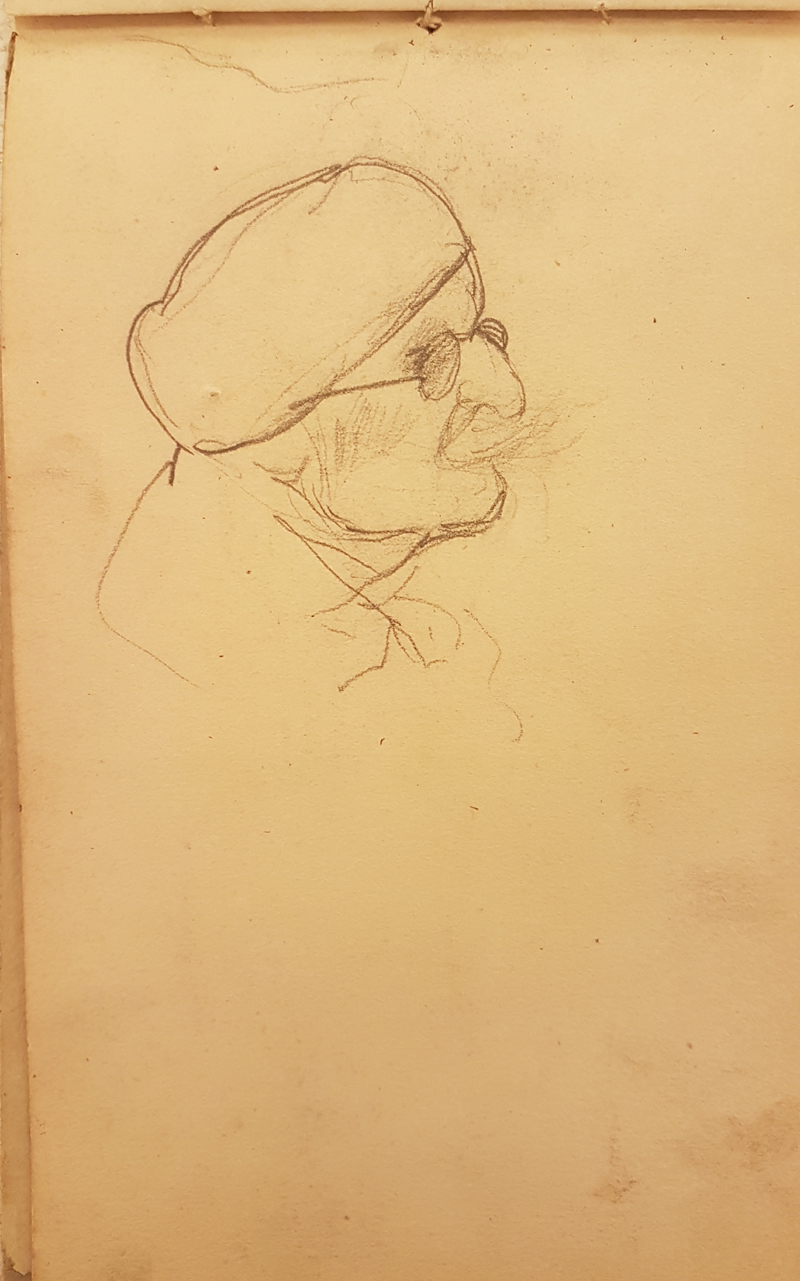 Lorenzo Viani - Uomo con Cappello