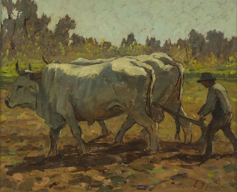 Giovanni Lomi - Aratura - Meriggio