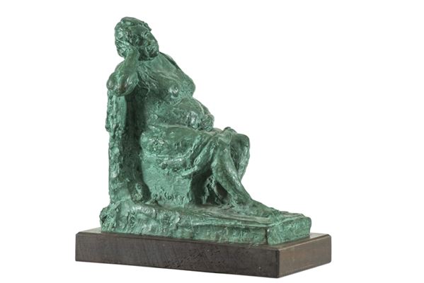 Ardengo Soffici : Donna incinta  (1930)  - Scultura in bronzo - Asta Arte Moderna e Contemporanea, '800 - '900 e Grafica Internazionale - Fabiani Arte