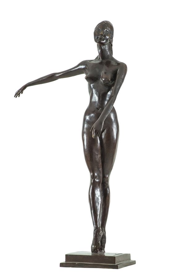 Francesco Messina : Danzatrice  (1969)  - Scultura in bronzo - Asta Arte Moderna e Contemporanea, '800 e'900 - Fabiani Arte