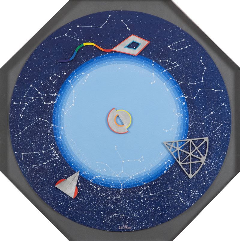 Lucio del Pezzo - Cielo con Costellazioni - Progetto per L'allegra Costa