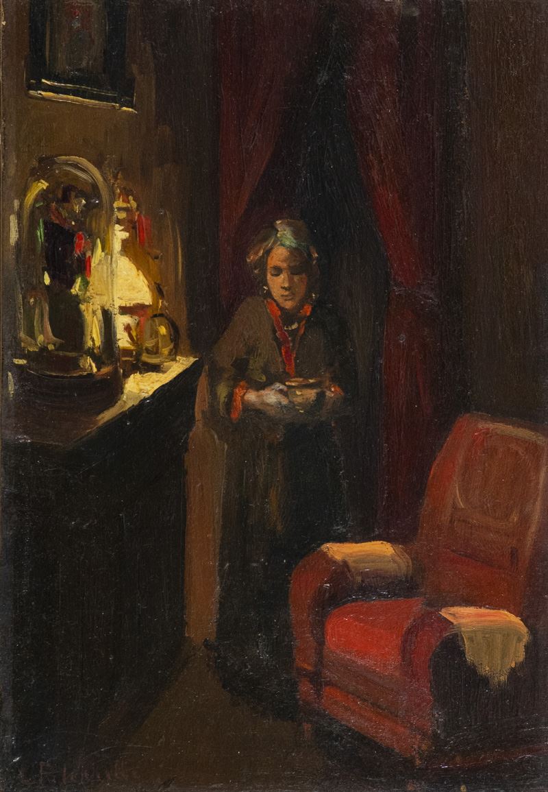 Cafiero Filippelli - Interno con Figura