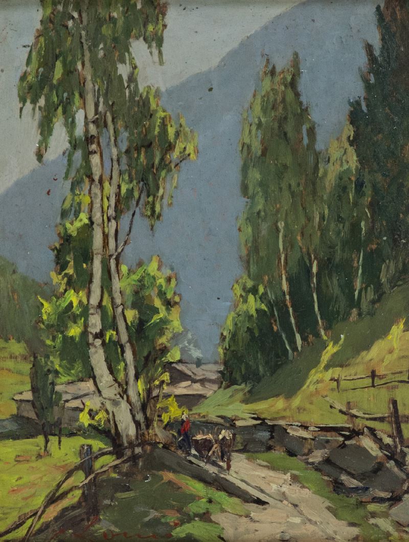 Giovanni Lomi - Paesaggio Alpestre