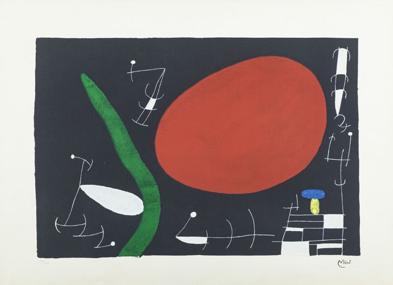 Joan Mirò - Soleil Et Incelles