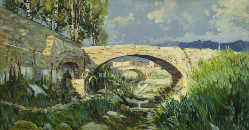 Enrico Nuti - Ponte nella Località  Zambra